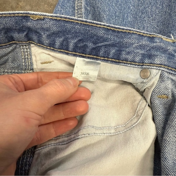 Vintage Dickies Carpenter Jeans Workwear Blue Denim Paint Stains 36x30 USA Made - Picture 4 of 8